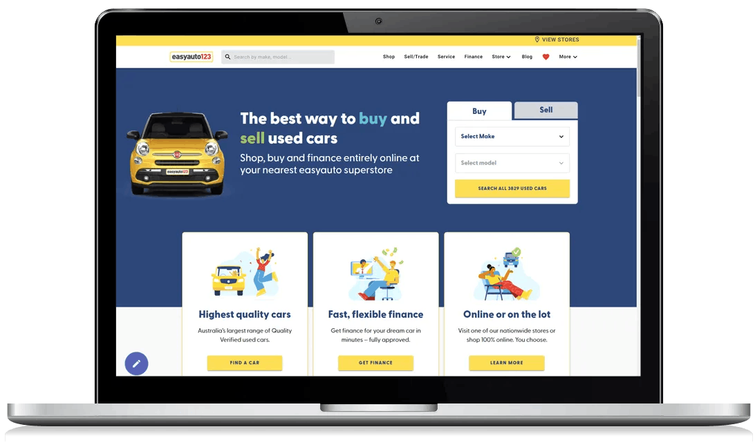 easyauto123 website homepage