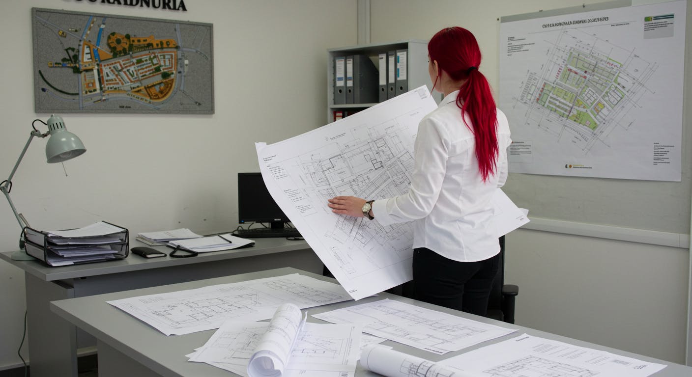 application.jpg
Architect presenting construction plans for license approval at a municipal urban planning office.