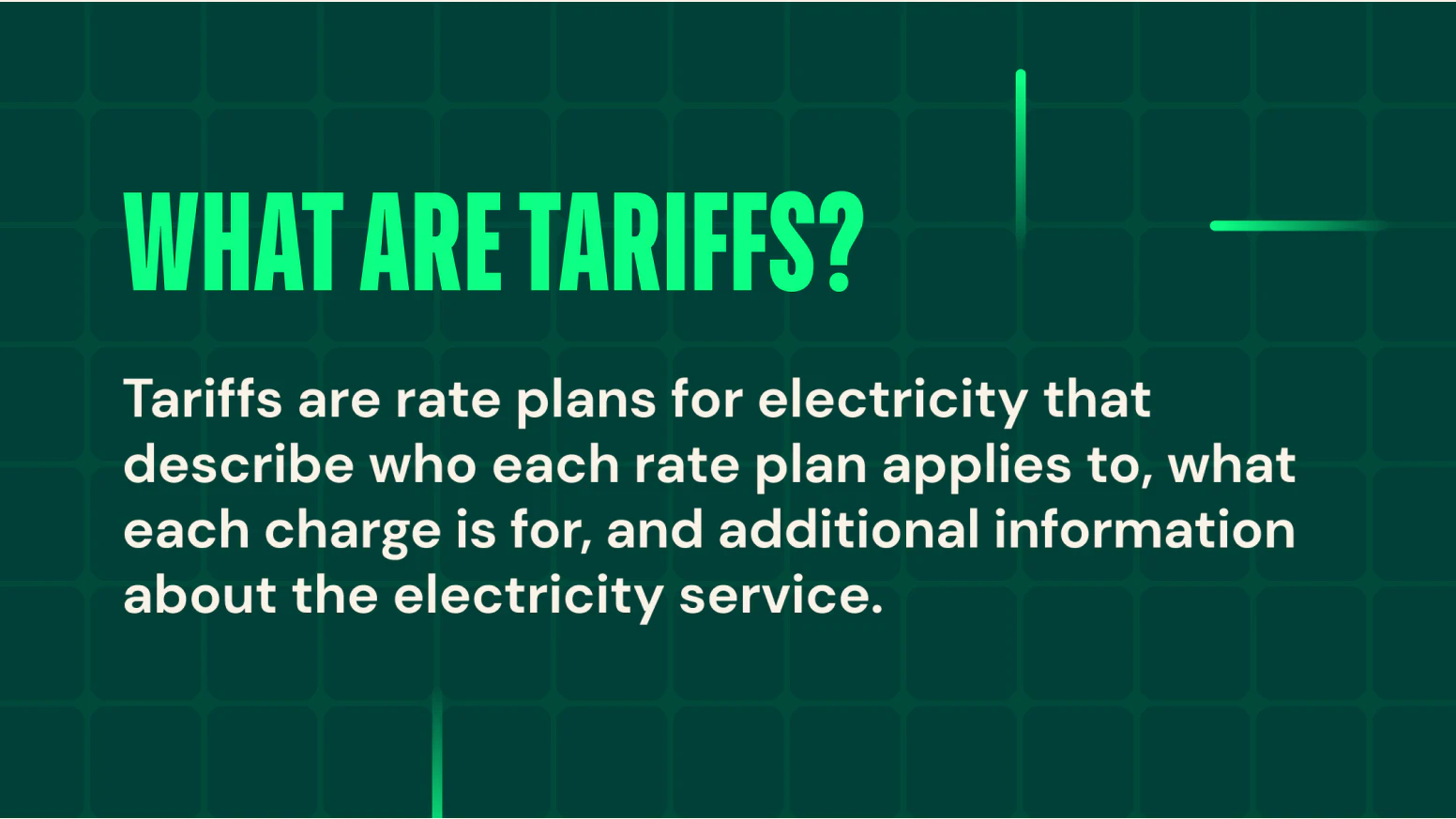 The key to understanding electricity tariffs | Arcadia