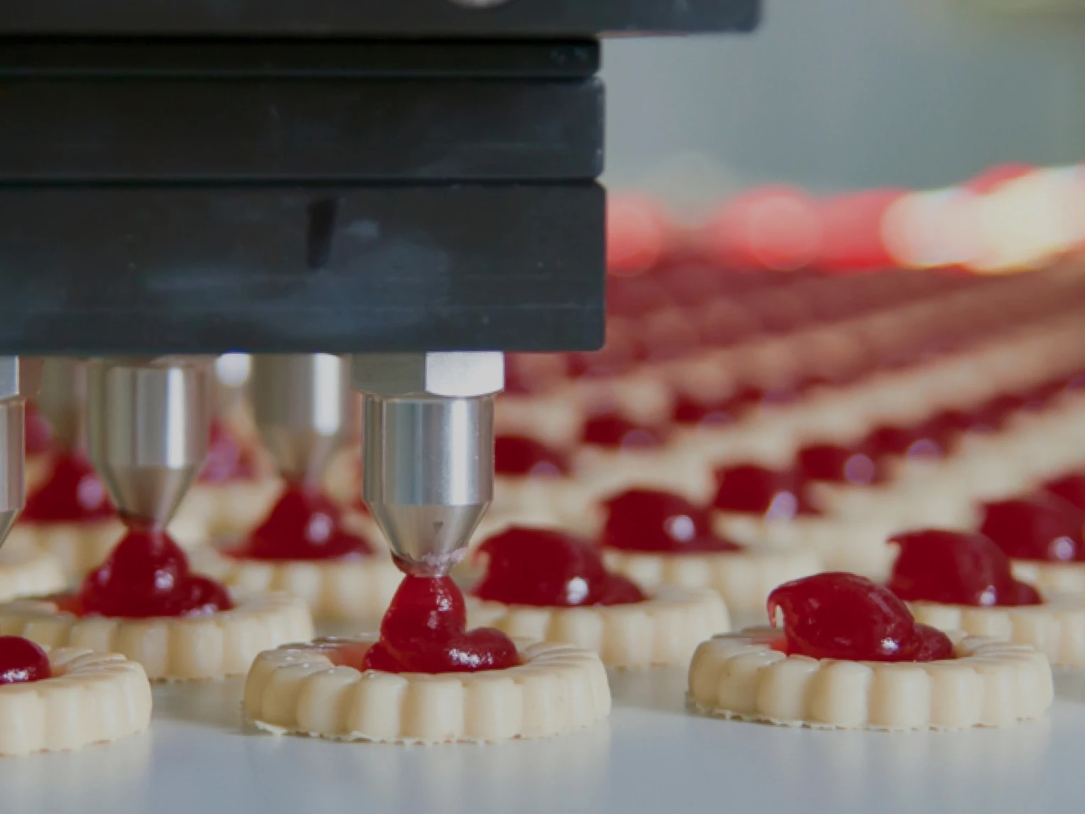 cookies being made in facility