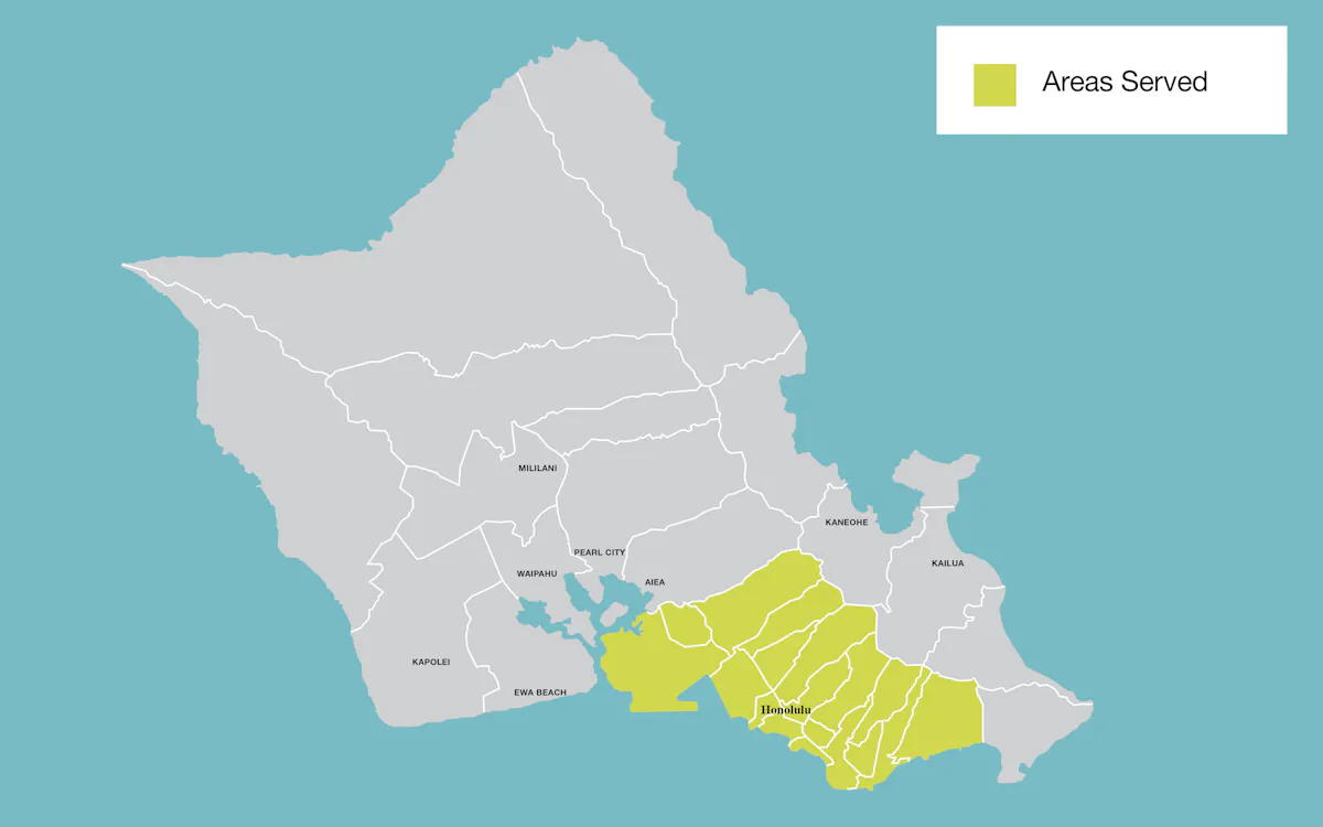 Map of Service Areas