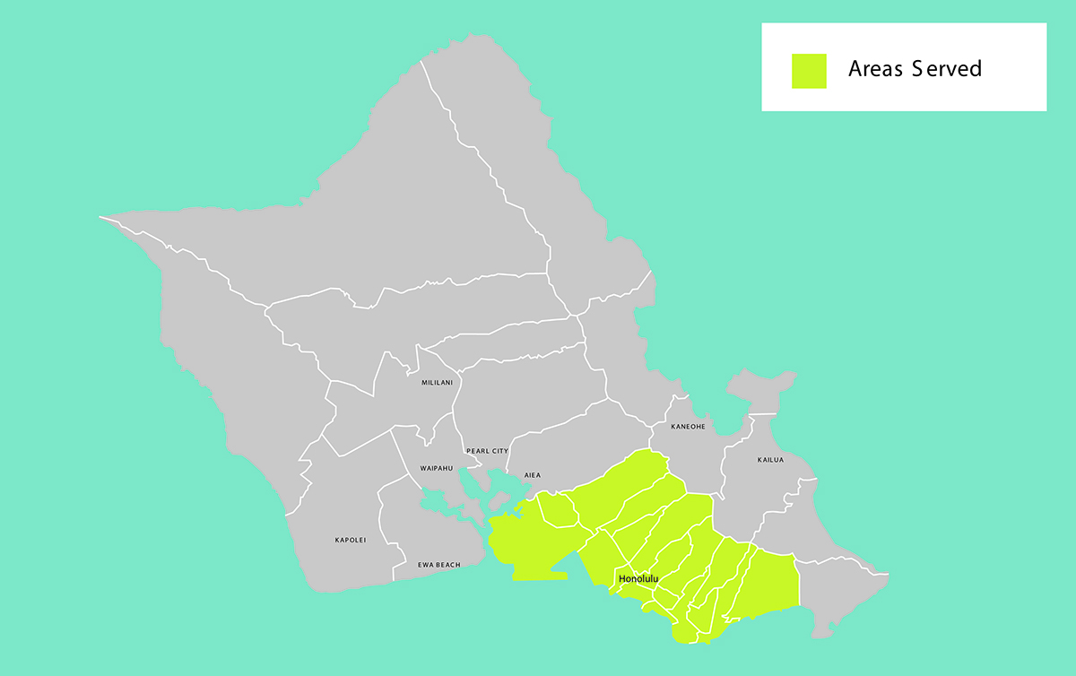 Map of Service Areas