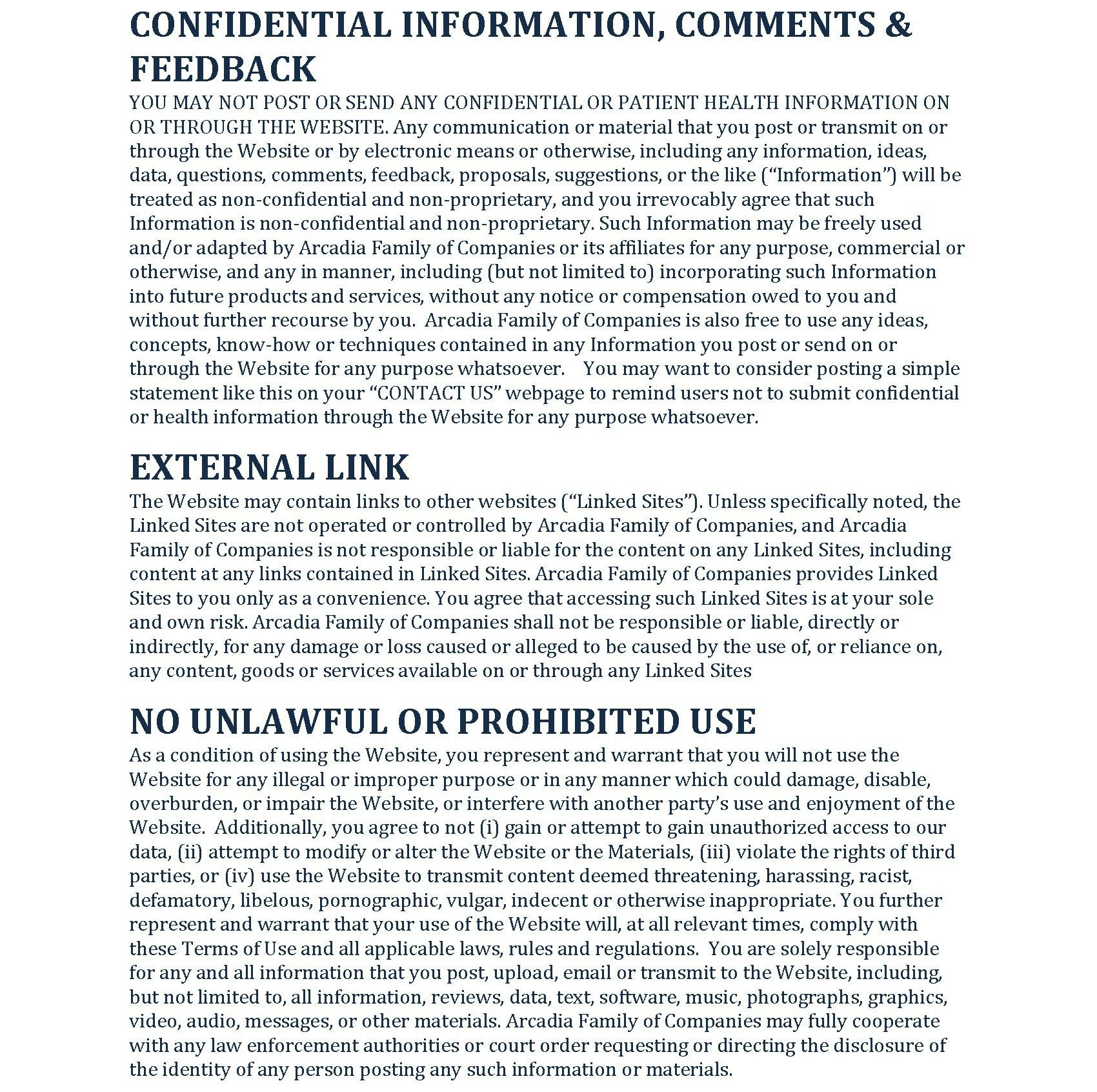 Terms and Conditions