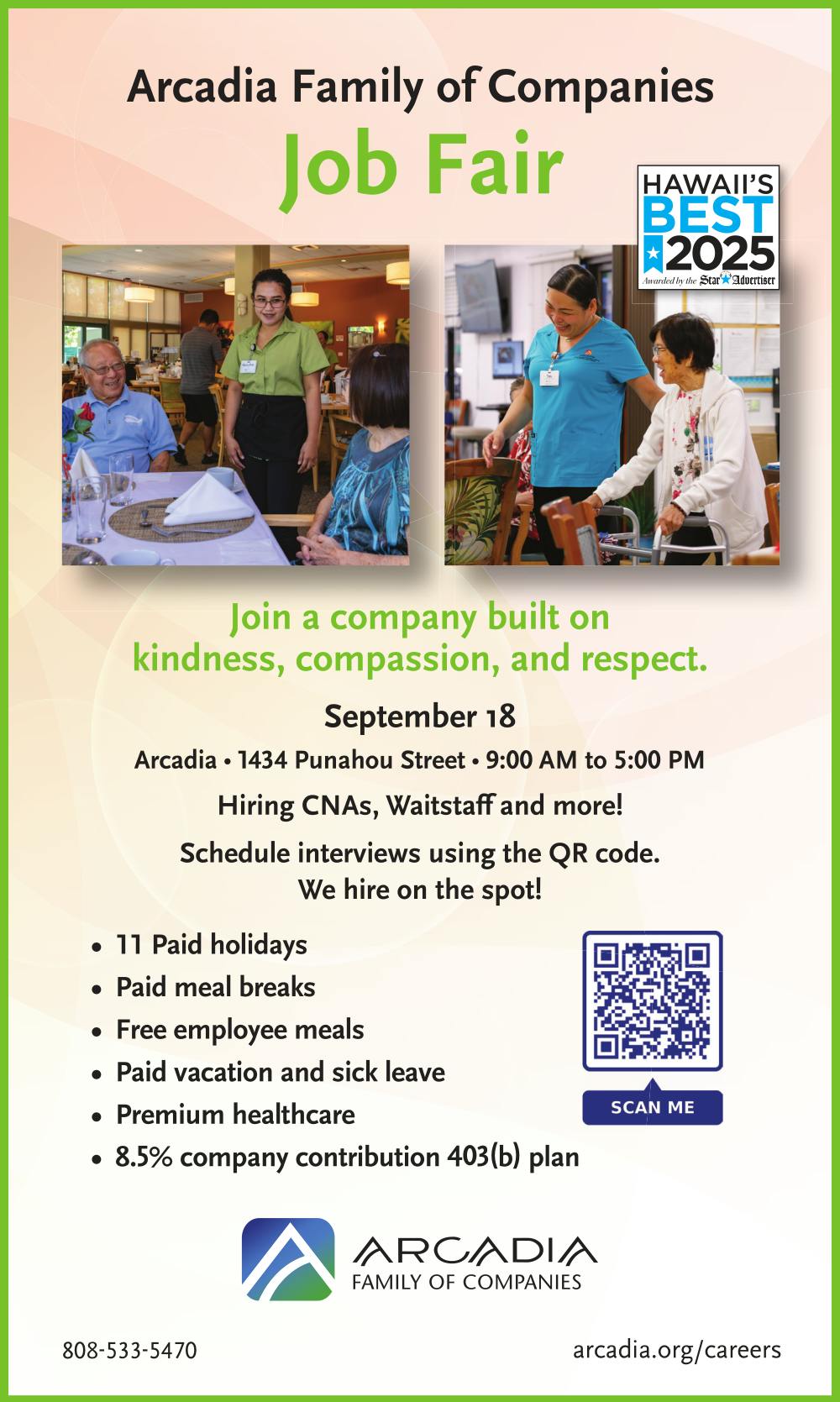 Arcadia Family of Companies JobFair 