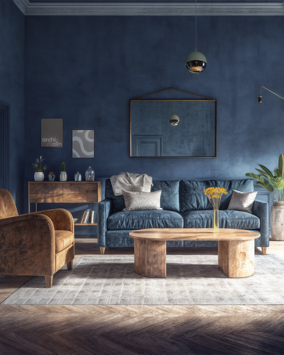 Apaisé sous un ciel indigo