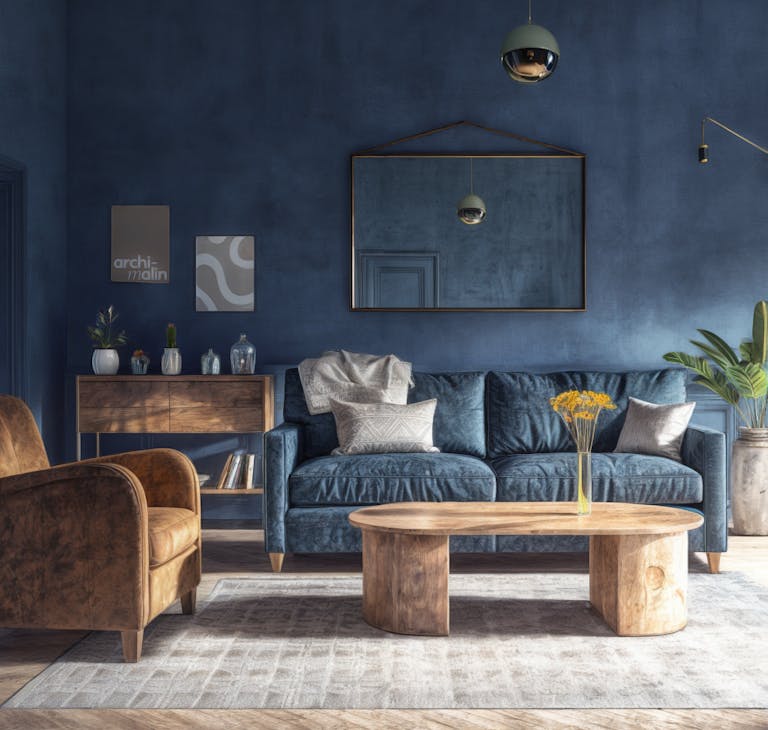 Apaisé sous un ciel indigo