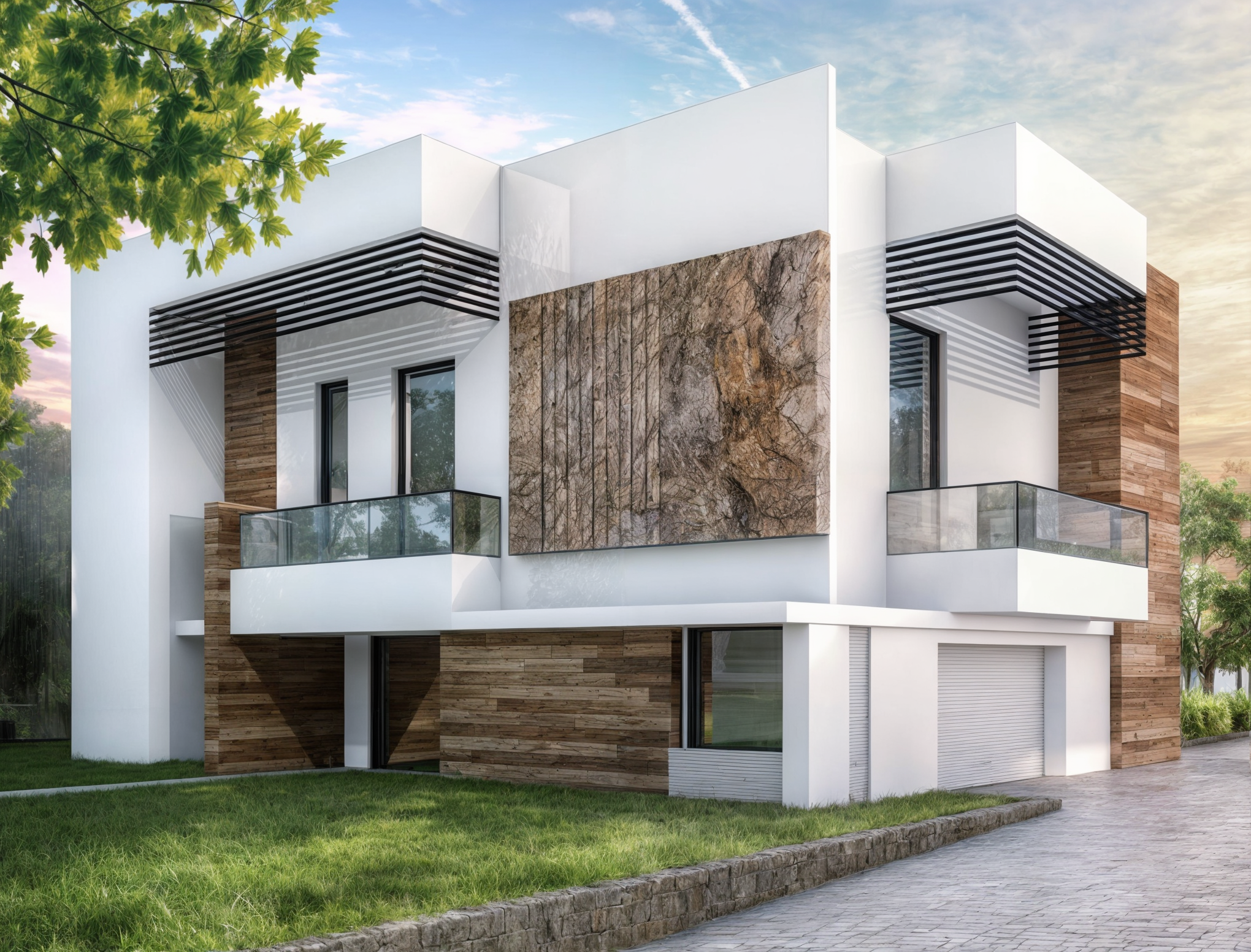 Où le bois rencontre la pierre - vue 3D