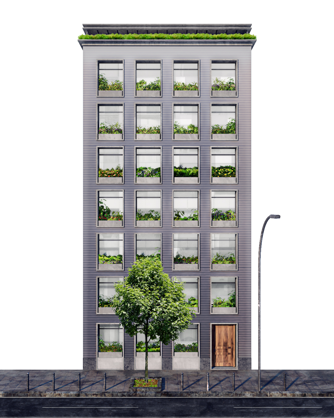 Vertical et vert - vue 3D