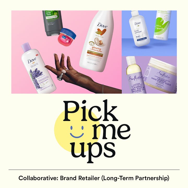 Dove, Vaseline, and Shea Moisture product images