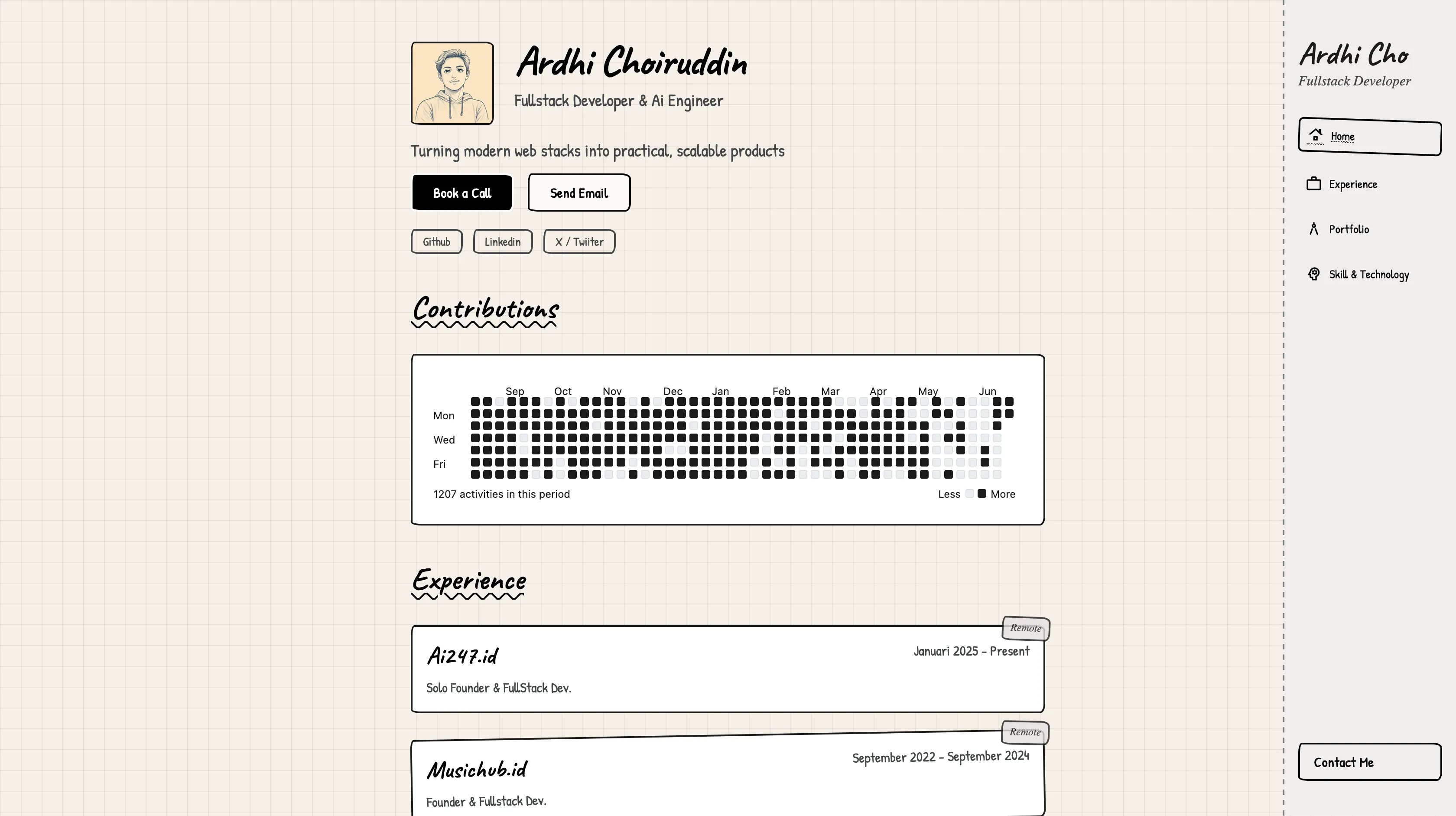 Portfolio Website — ardhicorp.com
