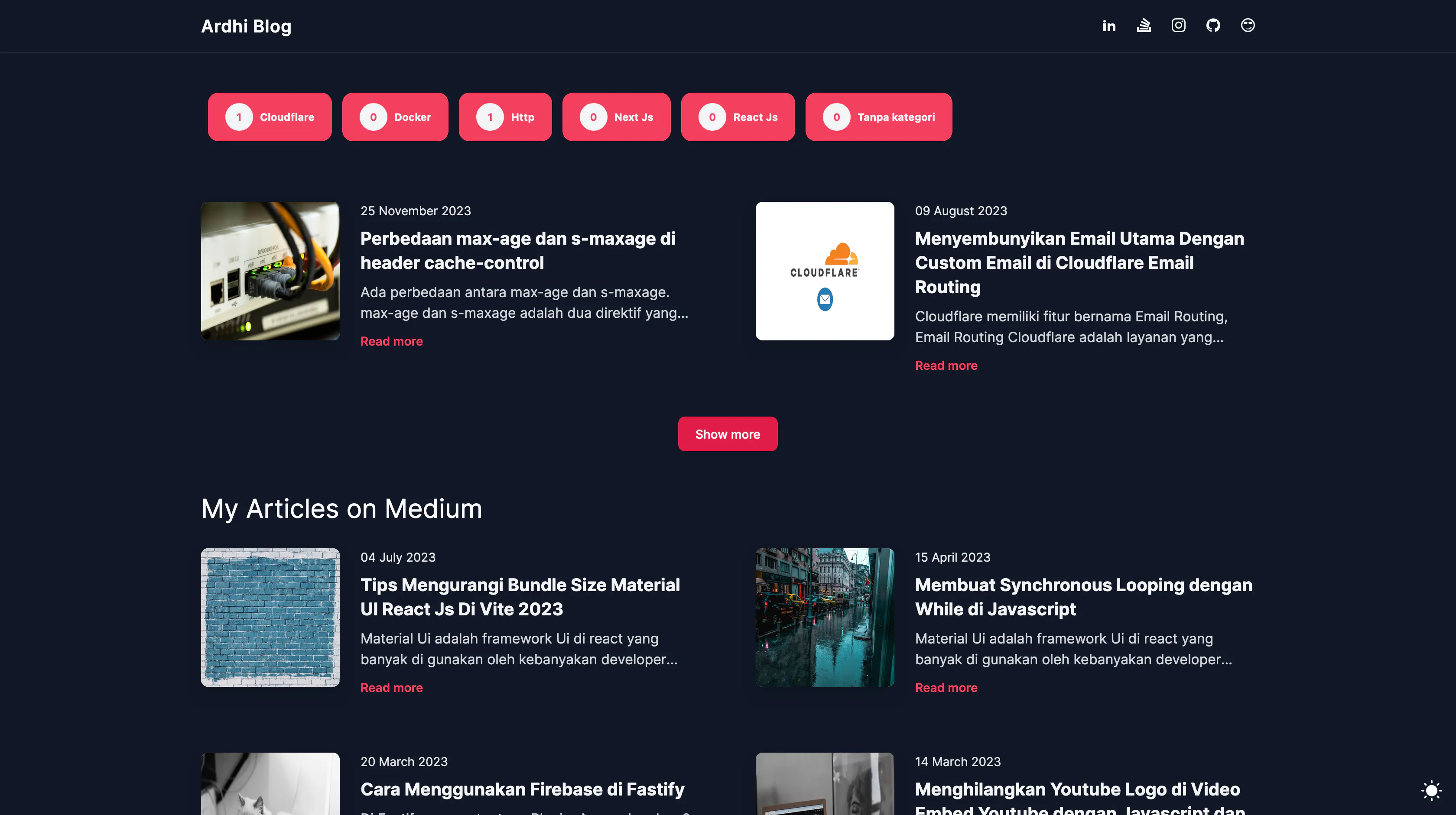 ArdhiCorp Tech Blog – Next.js & Tailwind