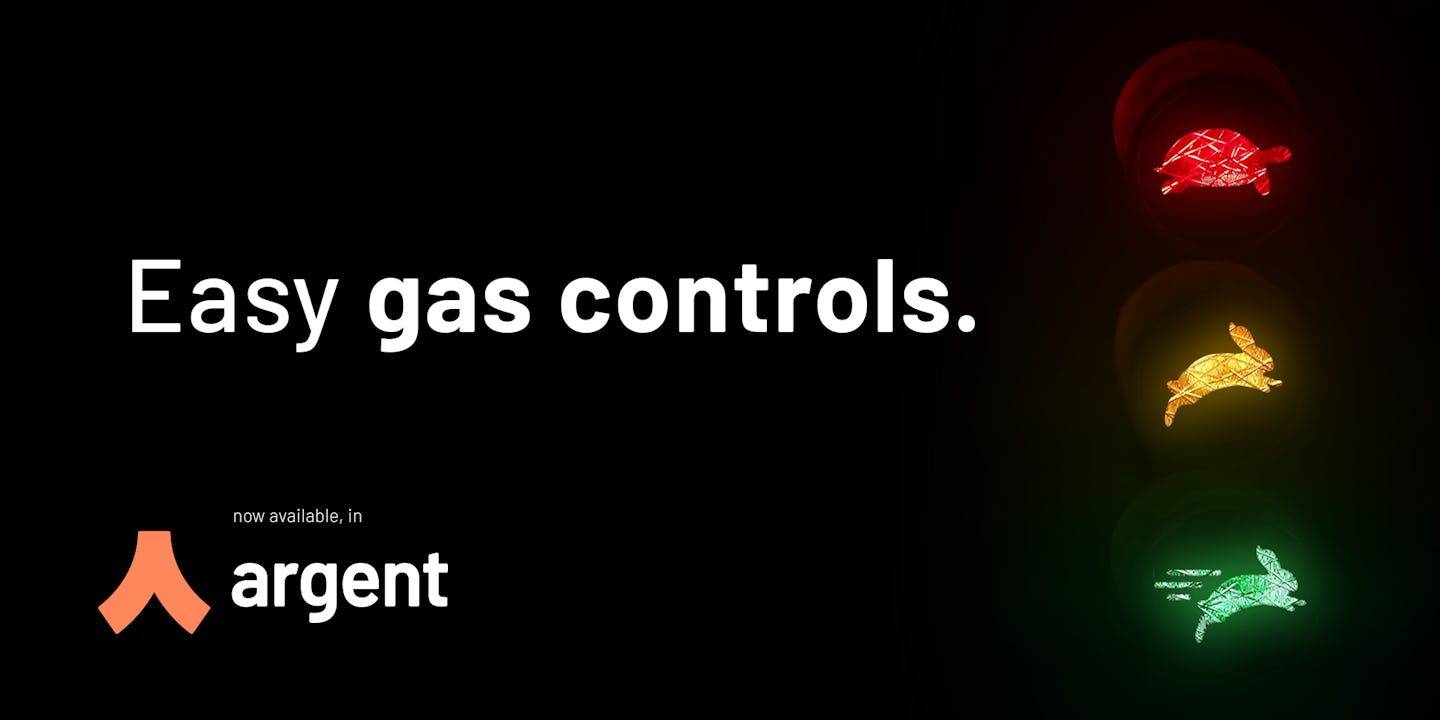Easy gas controls, now available in Argent