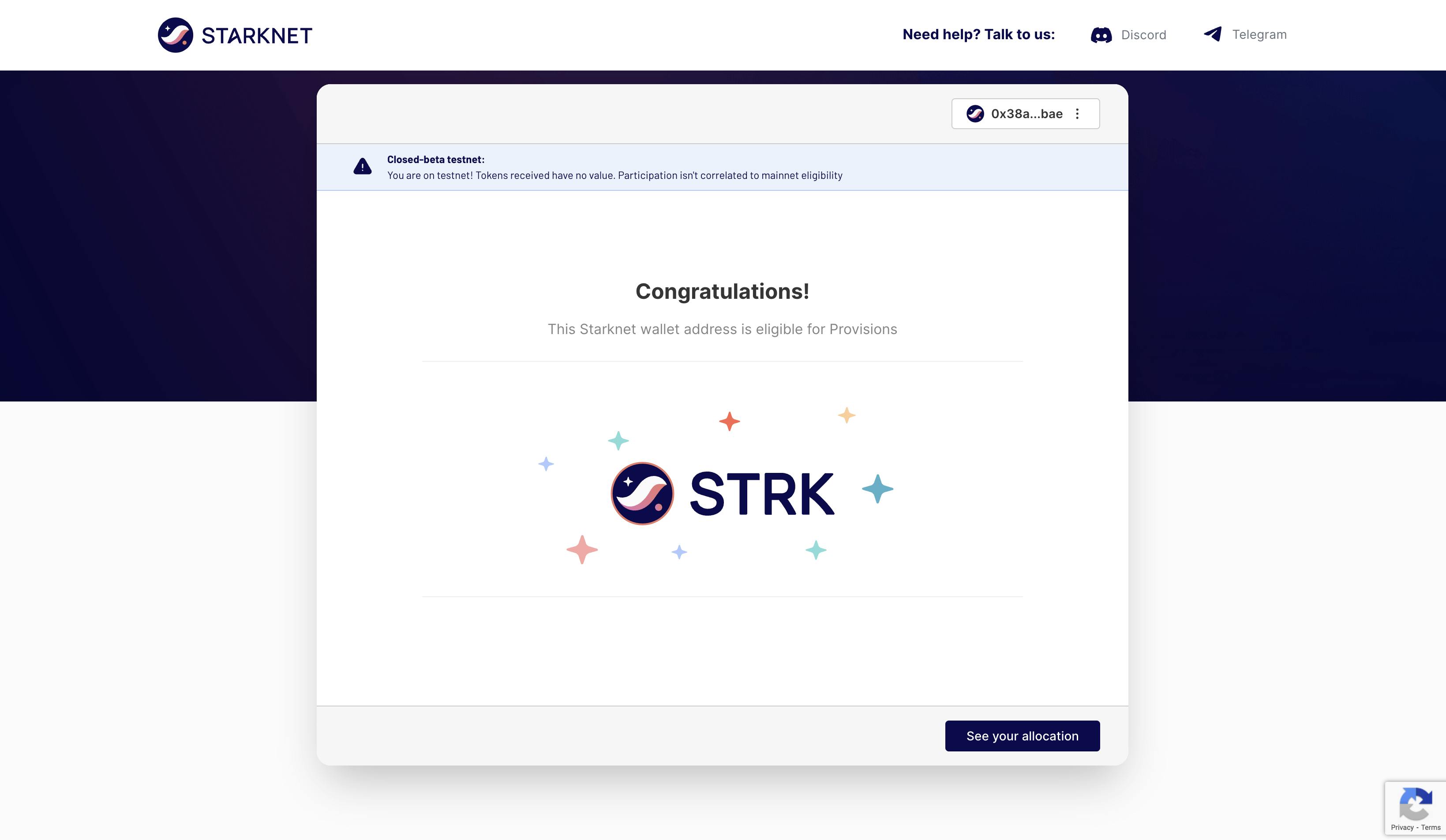 STRK token