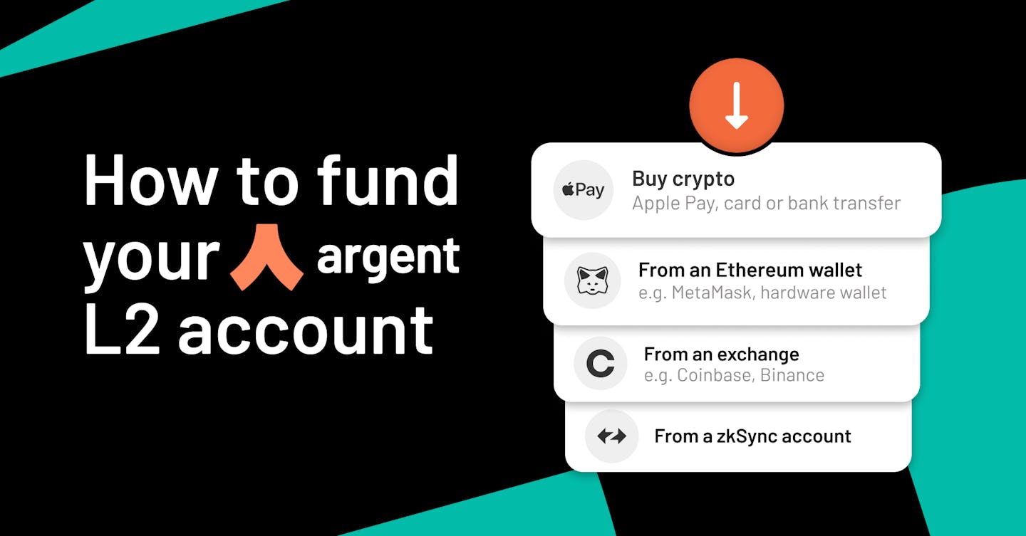 How to fund your Argent Layer 2 account