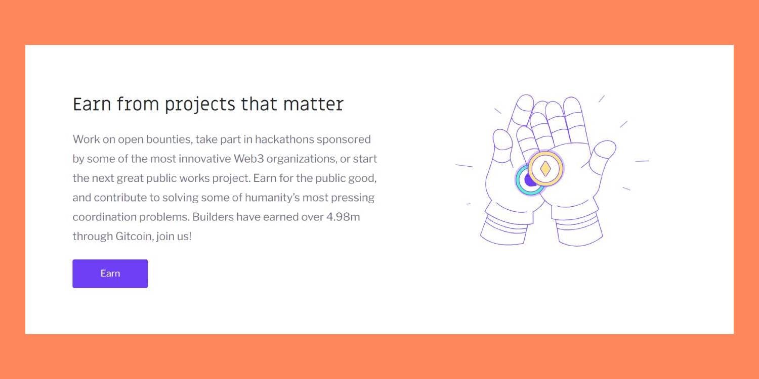 Code to earn with Gitcoin