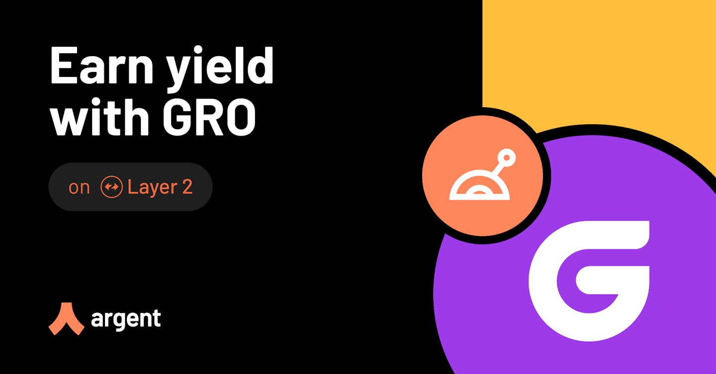 How to earn yield with Gro on Layer 2