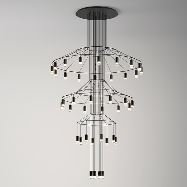 Wireflow Chandelier for Vibia
