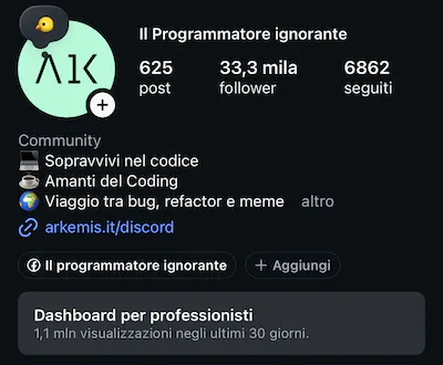 instagram_ilprogrammatoreignorante