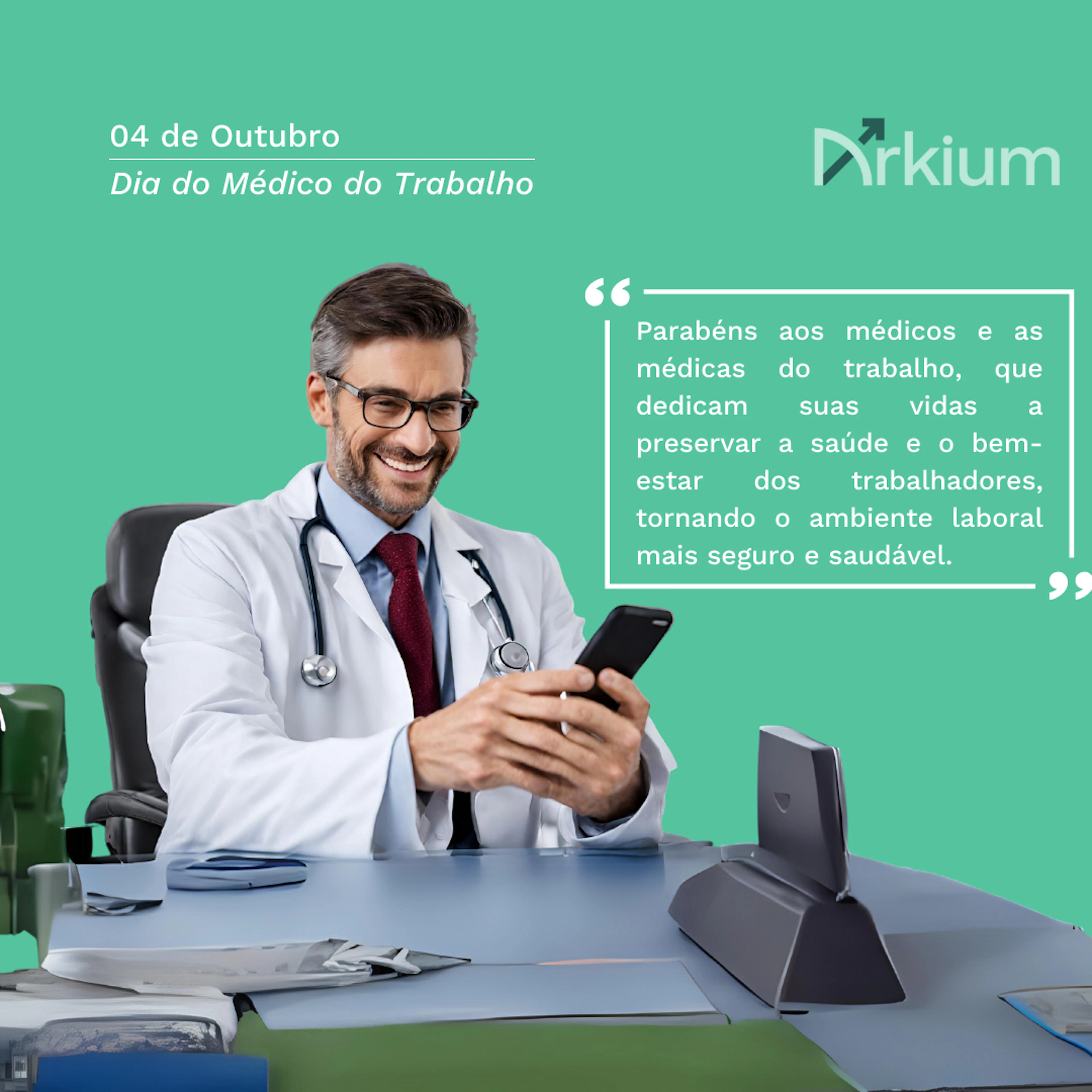 Dia 04 de outubro é comemorado o dia Médico do Trabalho
