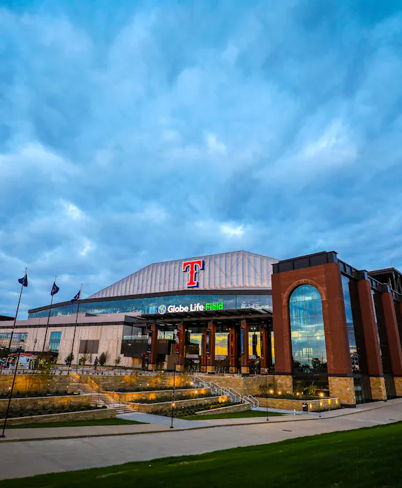 Exterior shot of Globe Life Field