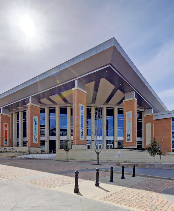 Exterior photo of Gate 2 at College Park Center