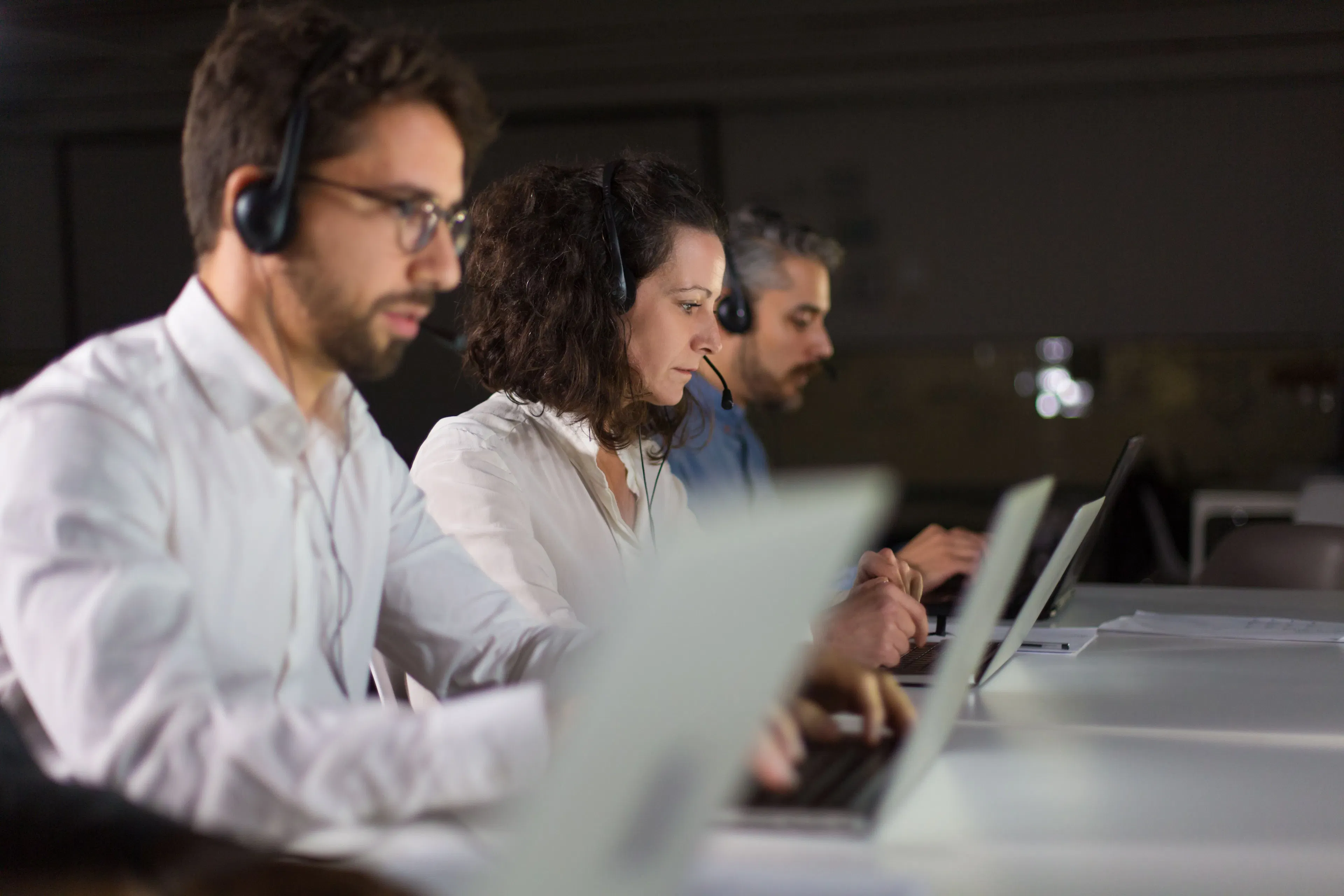 trabajadores call center