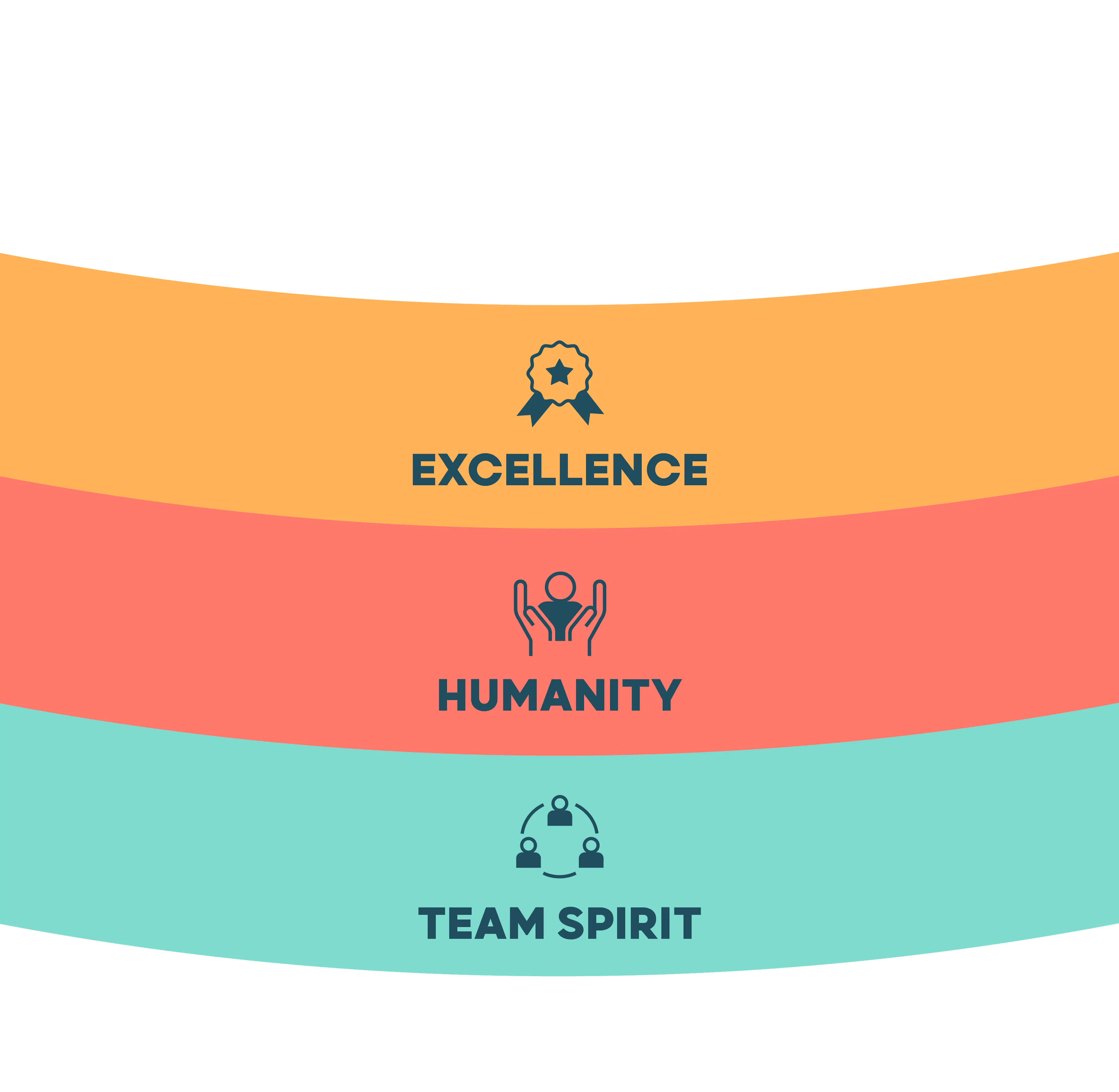 Excellence, Humanity and Team Spirit, ARMONIA values