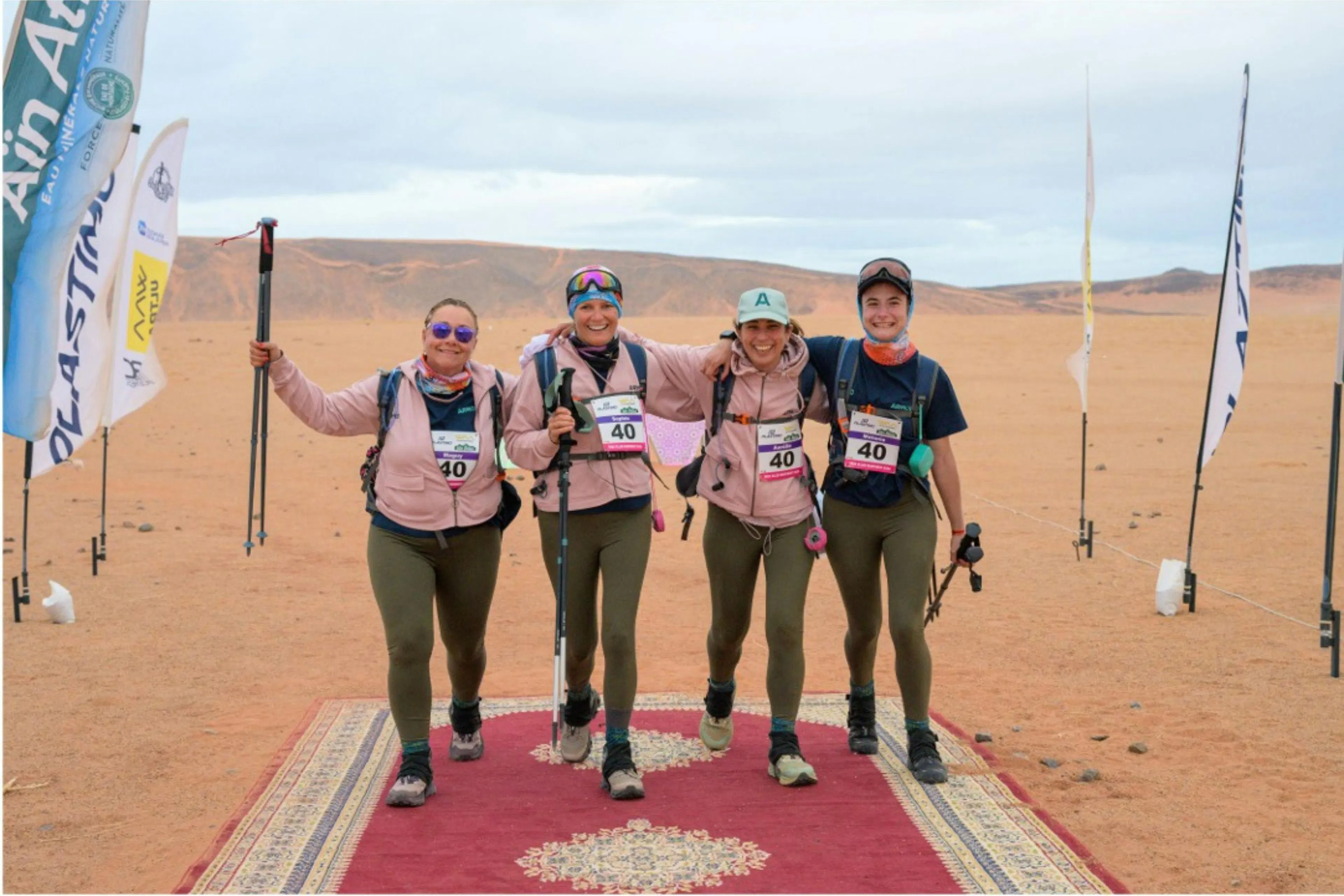 Equipe ARMONIA Trek Elles Marchent désert marocain aventure solidaire