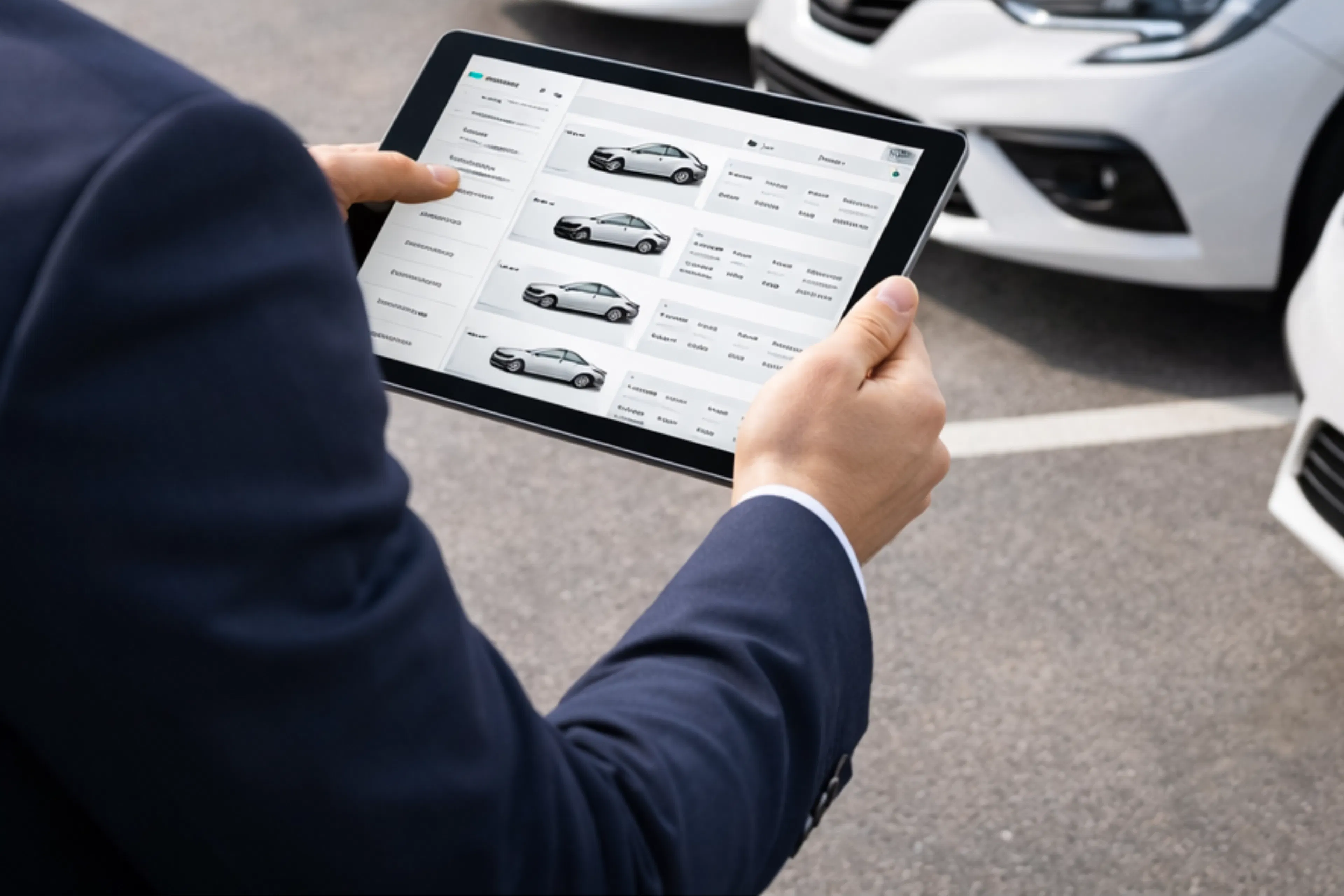 Un collaborateur gérant la flotte automobile