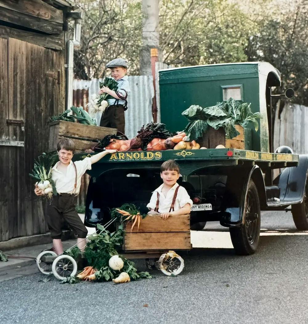 Arnold Kids on Arnolds Truck
