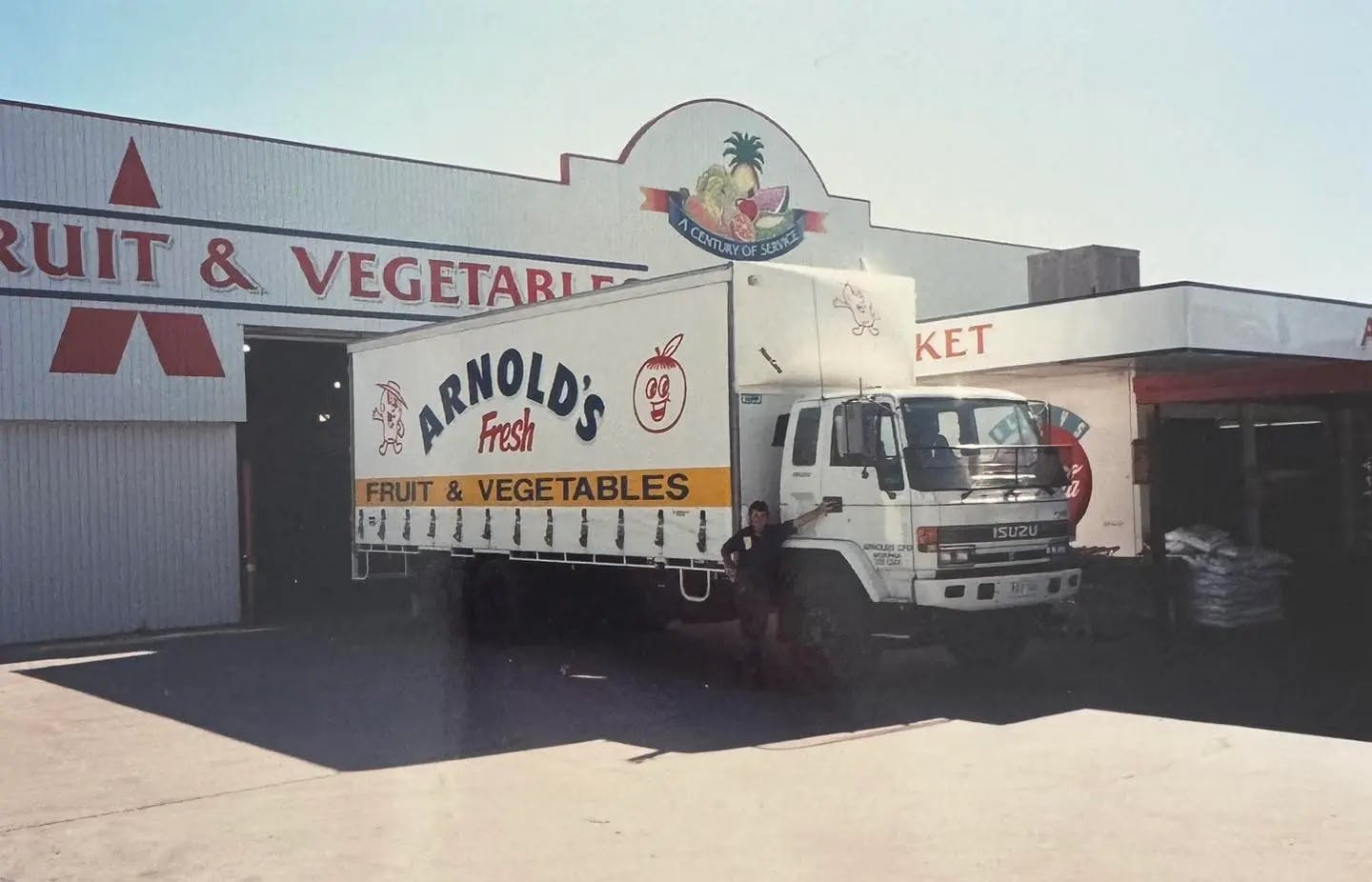 Arnolds Truck Outside Arnolds Retail Store Early 1990s