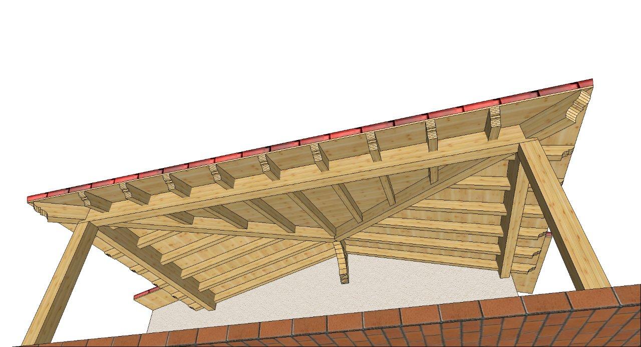 Copertura in legno su misura