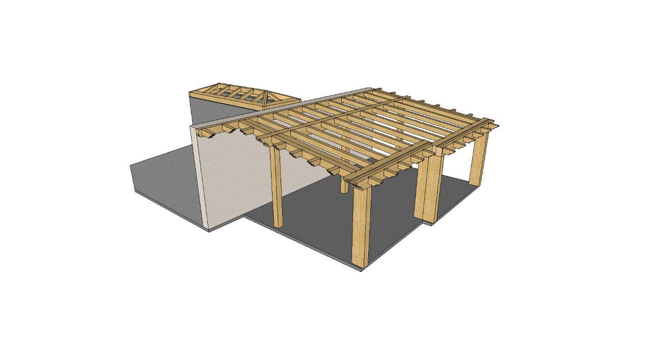 Copertura in legno su misura