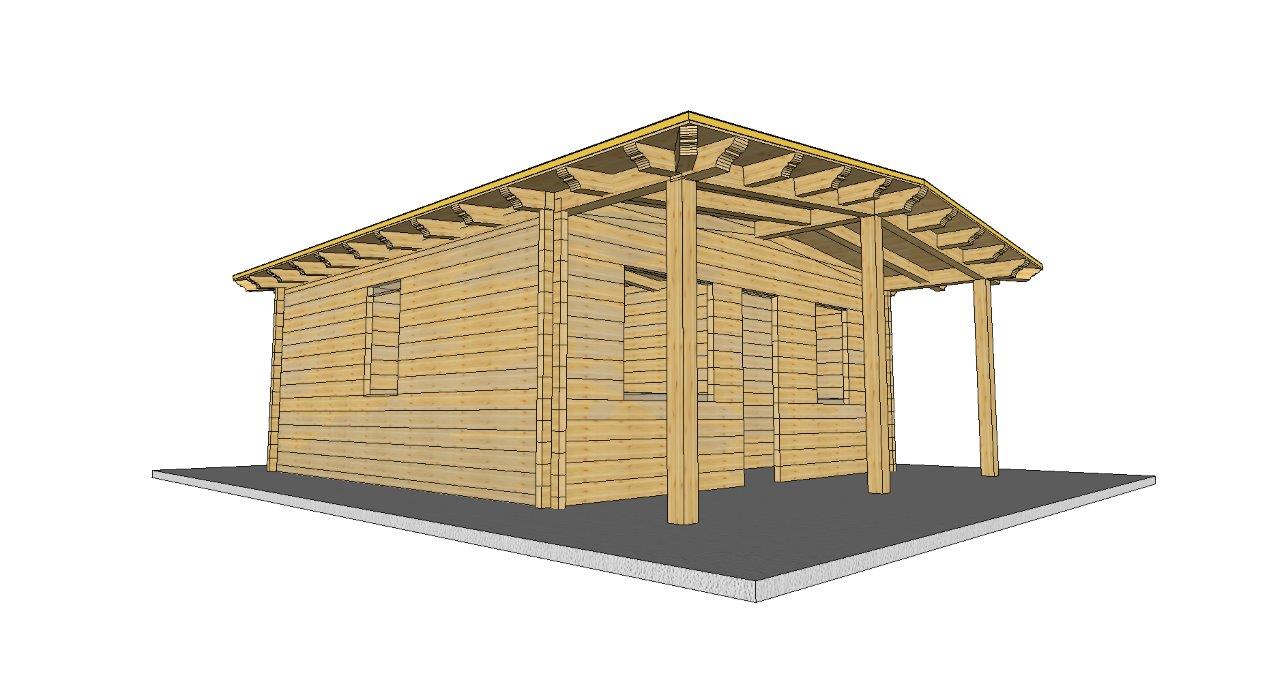 Copertura e struttura in legno