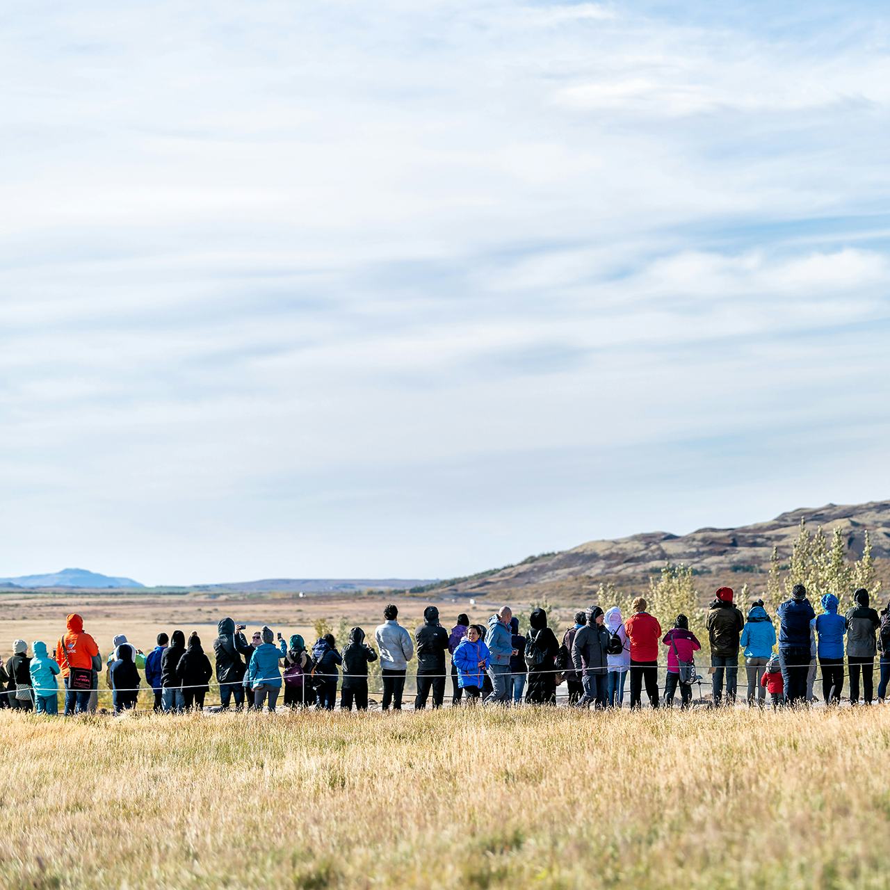Ferðamenn við Geysi