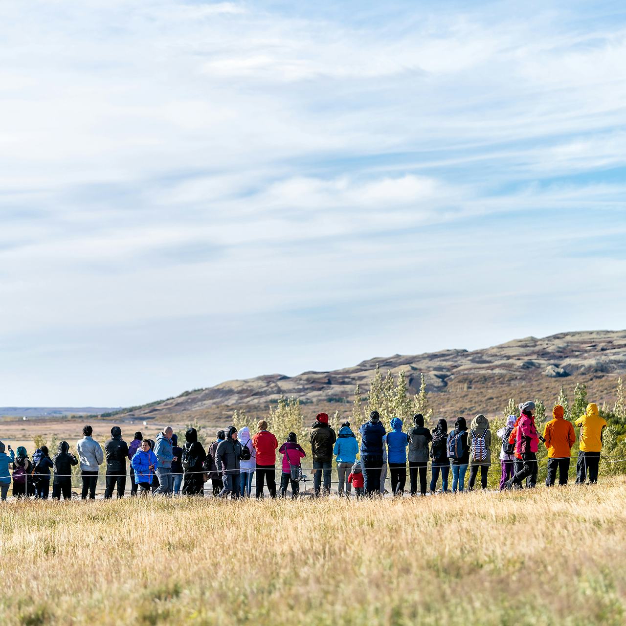 Ferðamenn við Geysi