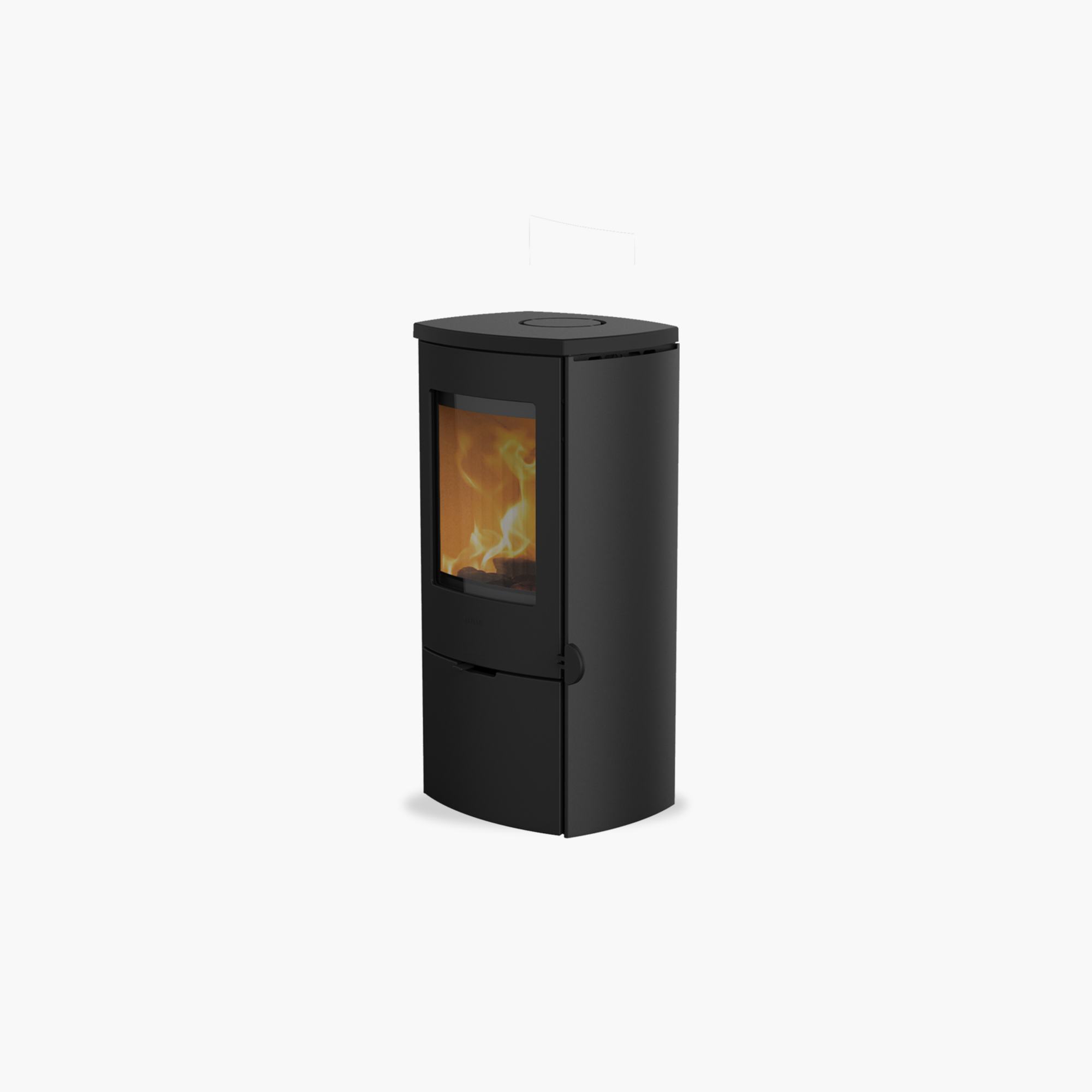 Lotus Mondo 30 – Poêle en Acier noir, chez Art-Tisons à Rossens (Fribourg)