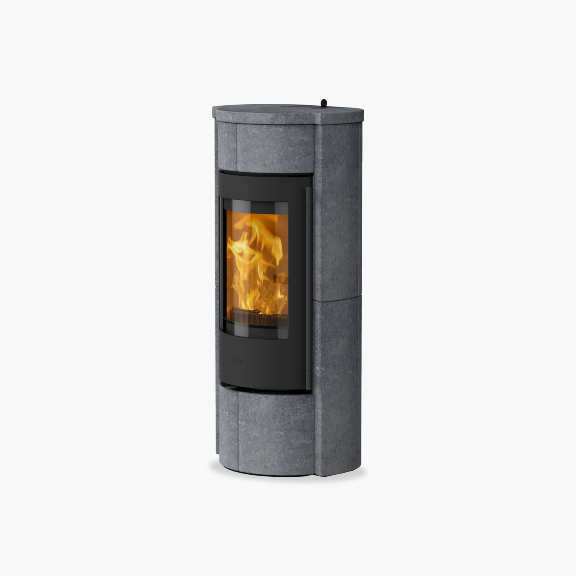 Lotus Prestige M – Poêle à accumulation en Pierre ollaire, chez Art-Tisons à Rossens (Fribourg)