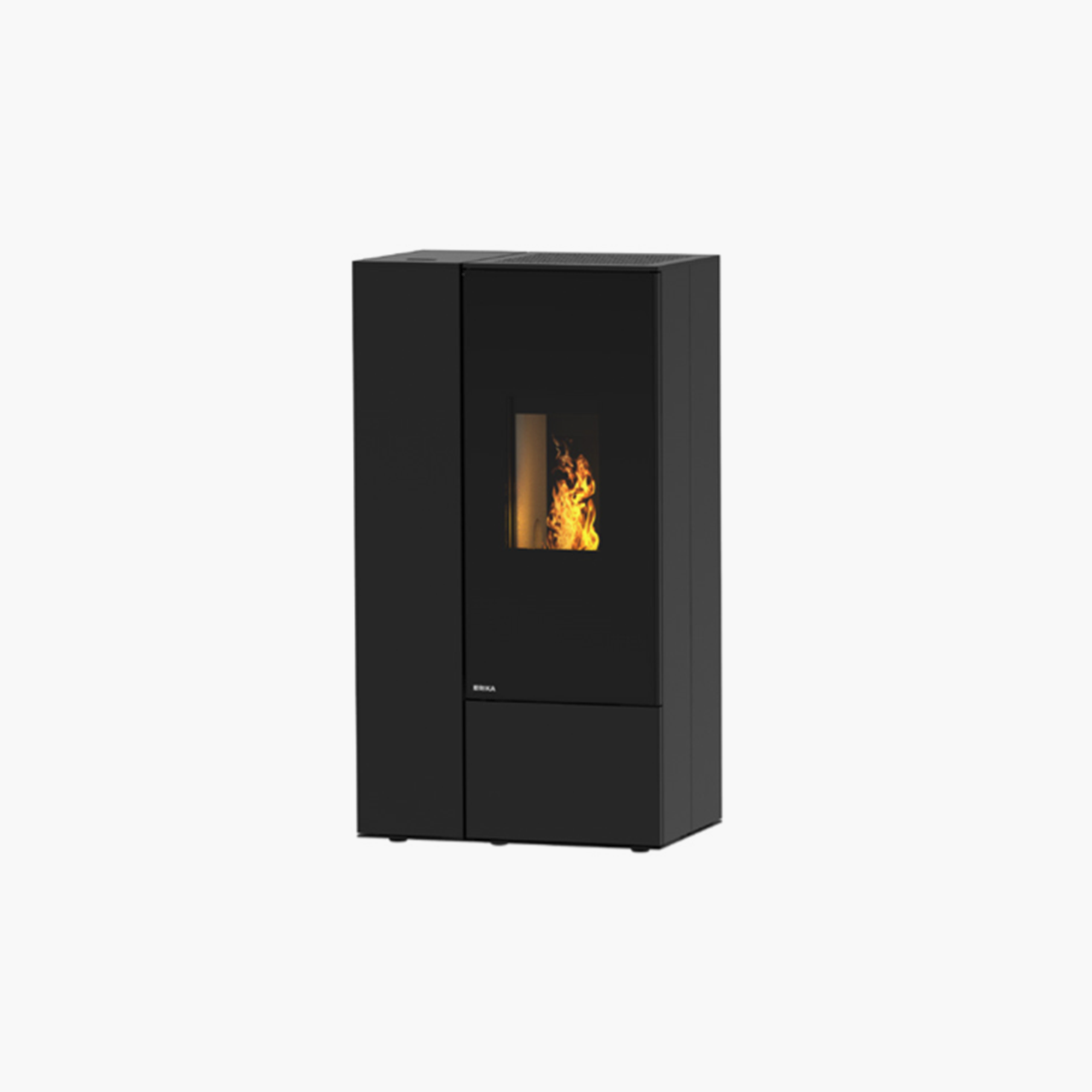 Rika Connect pellet edge E40 – Poêle en Acier noir, chez Art-Tisons à Rossens (Fribourg)