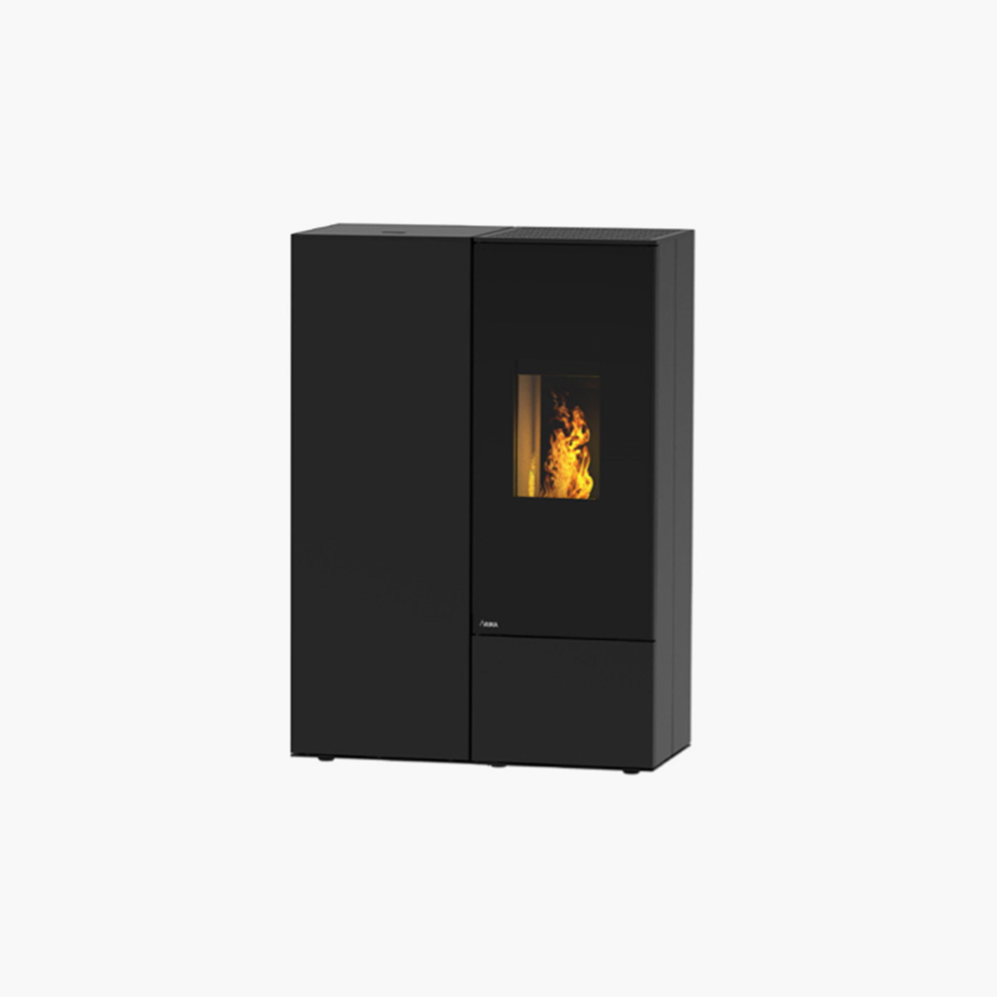Rika Connect pellet edge E40 – Poêle en Acier noir, chez Art-Tisons à Rossens (Fribourg)