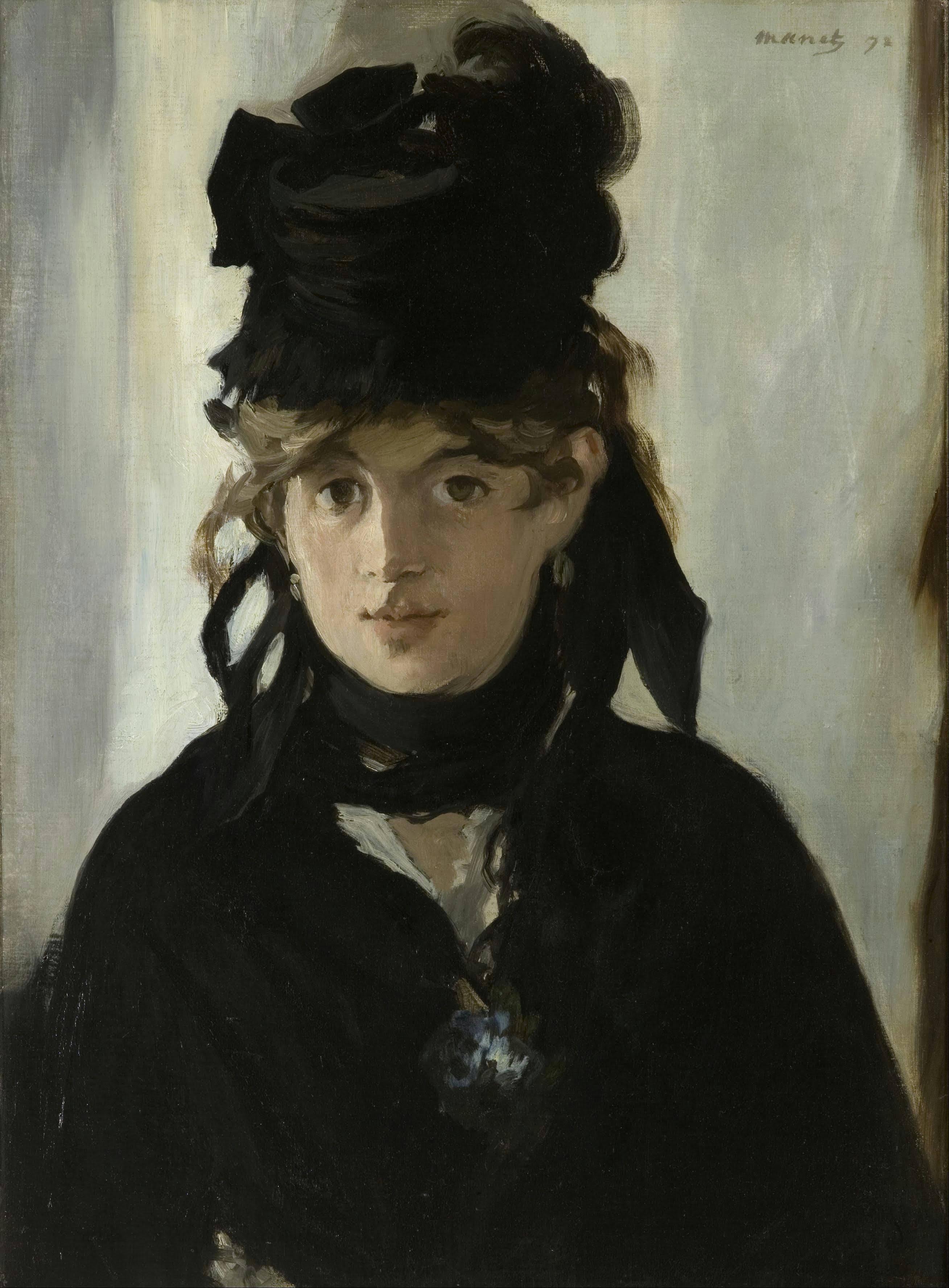 Portrait Berthe Morisot - Edouard Manet 
