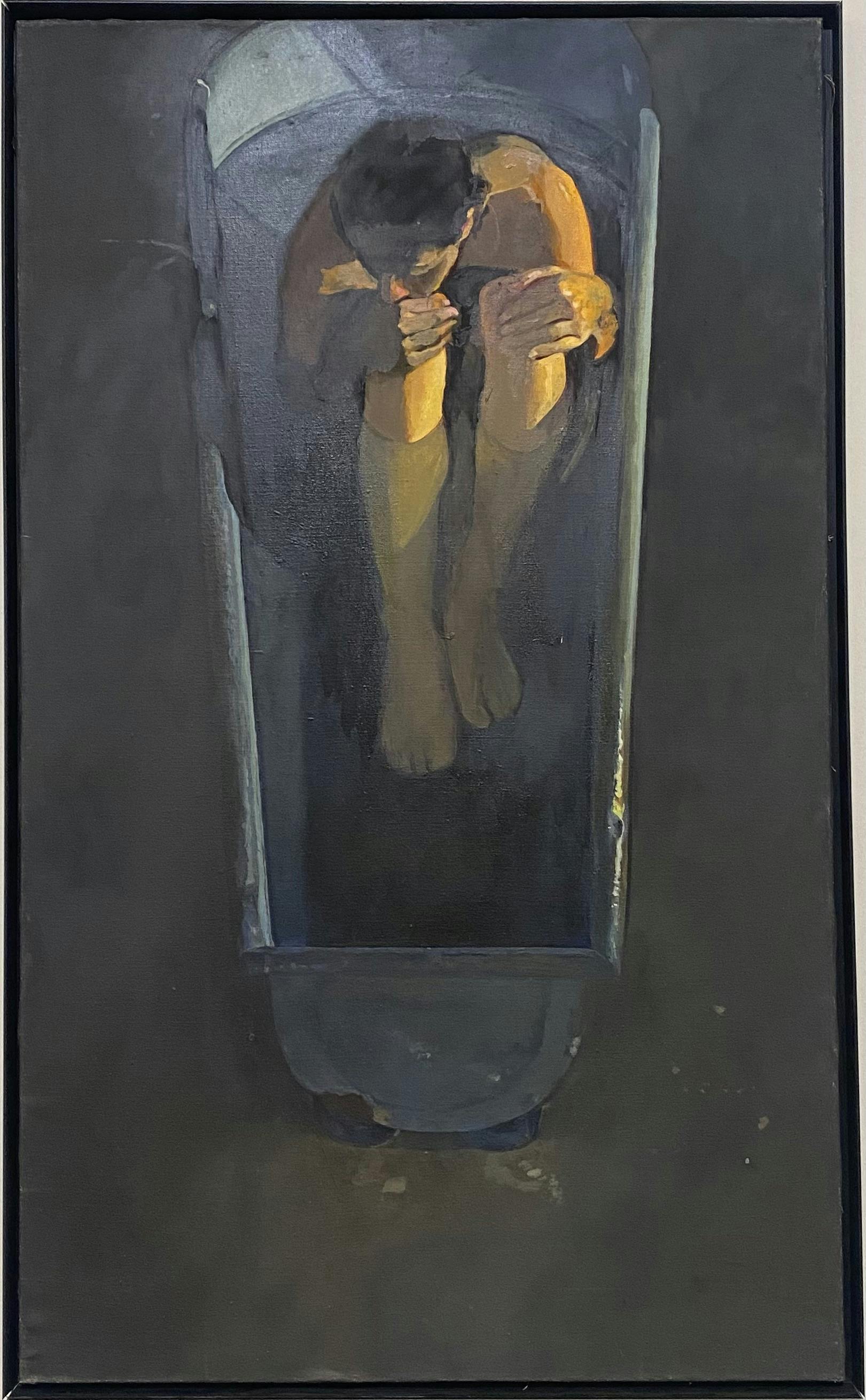 La mare, 2003, huile sur toile 150 x 90 cm - Collection particulière