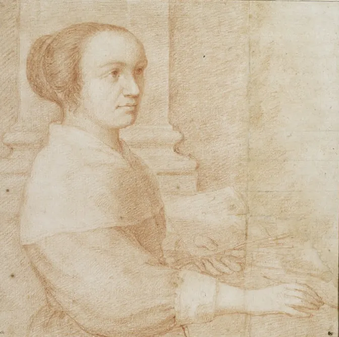 Portrait de Claudine Bouzonnet Stella, peintre et graveuse française du XVIIe siècle