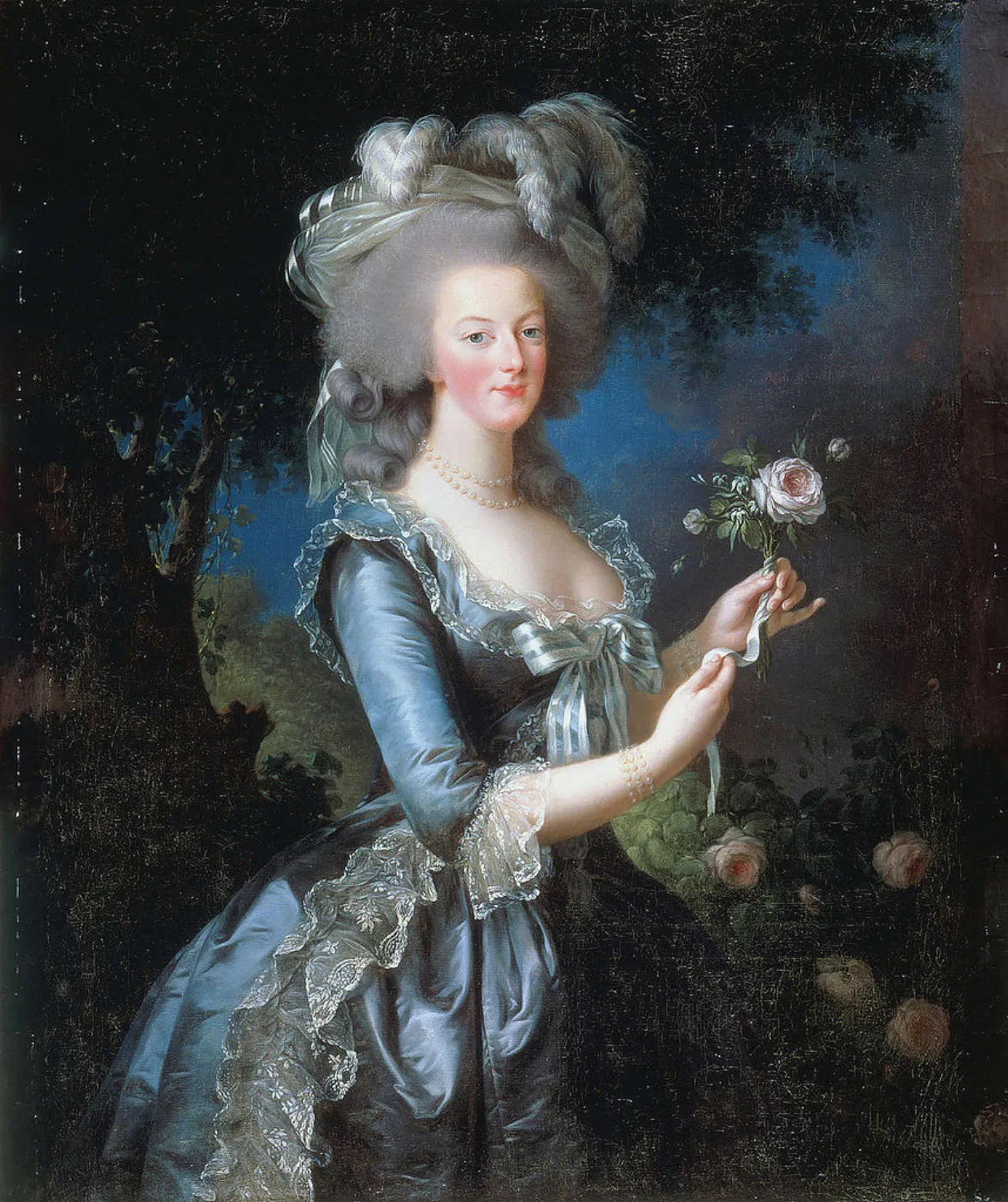 Élisabeth Vigée Le Brun — Marie-Antoinette en robe de mousseline, 1783, tableau qui fit scandale