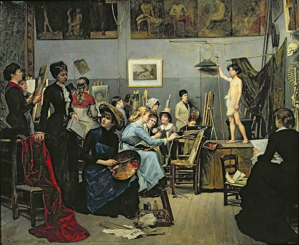 Marie Bashkirtseff - L'Académie Julian - 1881 - Huile sur toile 188 x 154 cm - Dnipropetrovsk State Art Muséum Dnipropetrovsk (Ukraine)