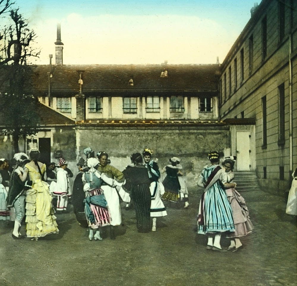 Un bal à la Salpêtrière - Paris - vers 1890