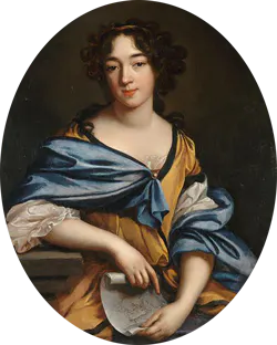 Élisabeth-Sophie Chéron — Autoportrait présenté lors de son admission à l'Académie royale (1672), musée du Louvre