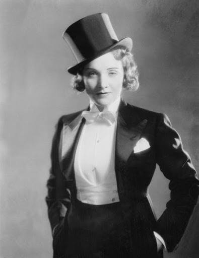 Marlene Dietrich à la mode “Garçonne” des années 1920