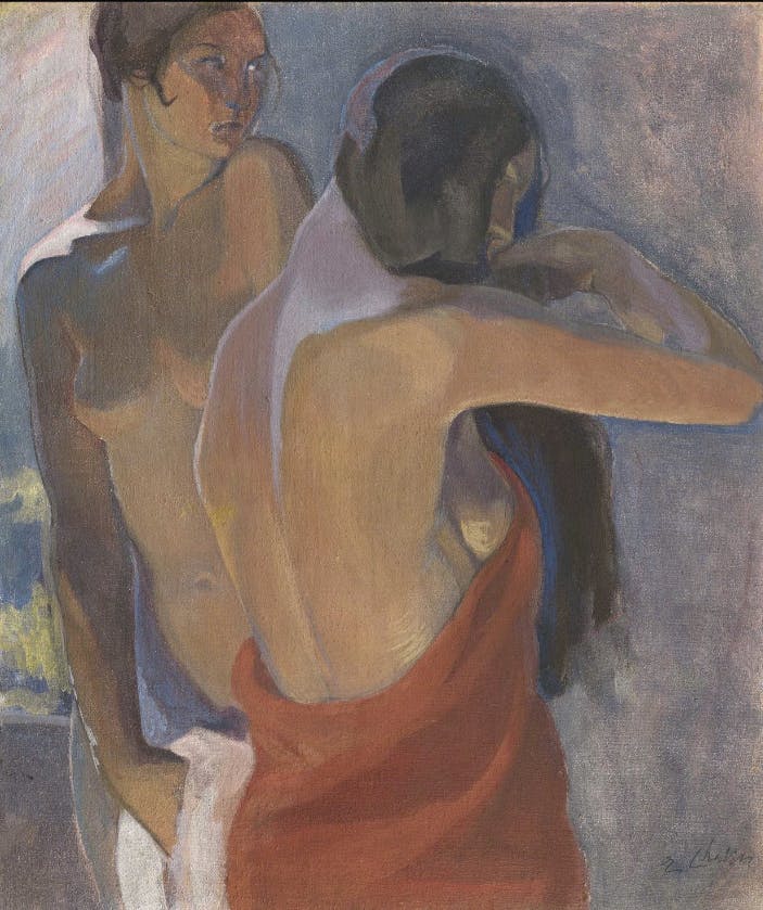 Élisabeth Chaplin - Deux nus ou double autoportrait - 1918