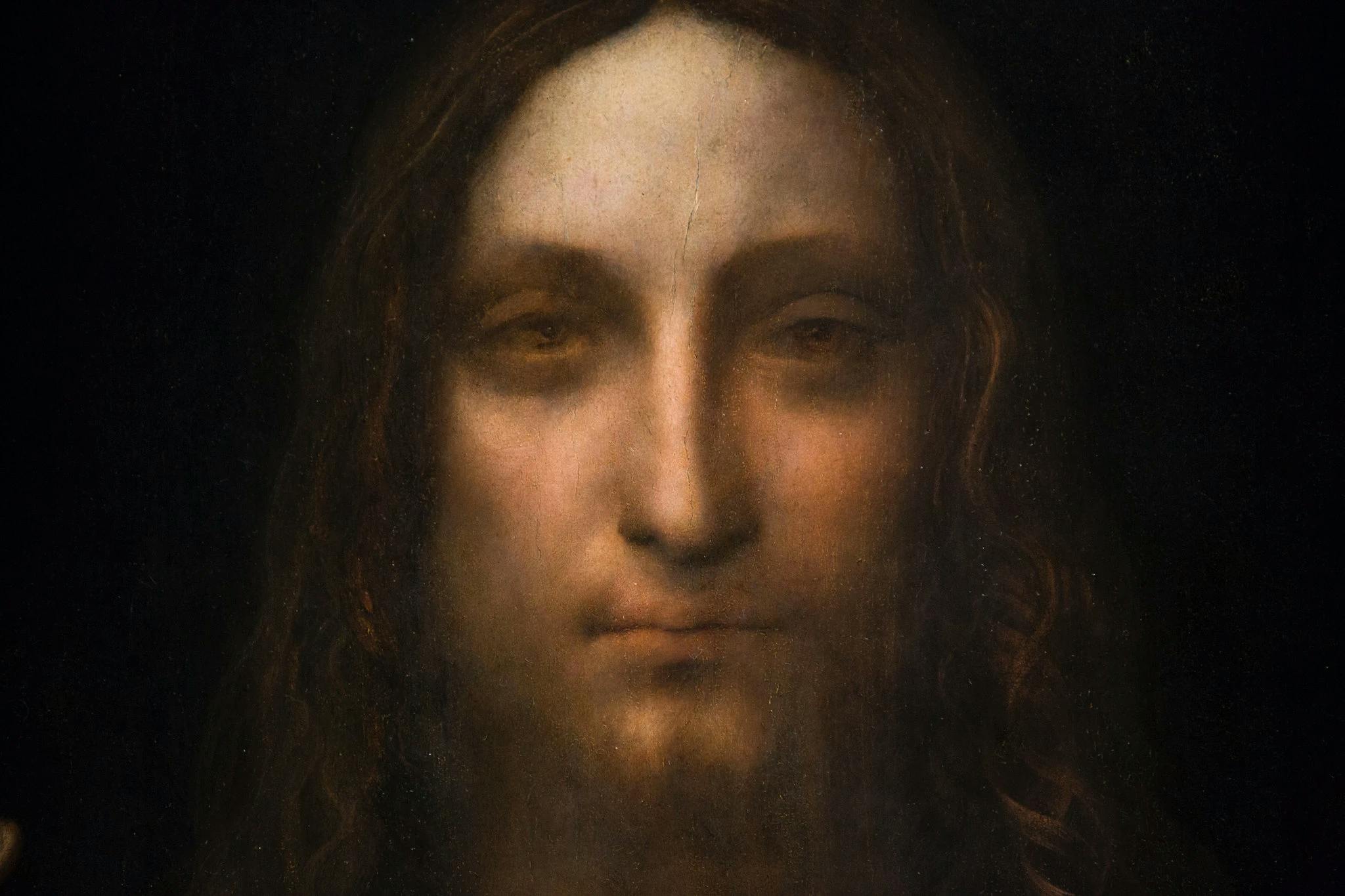 The Leonardo d Vinci painting "Salvator Mundi"
